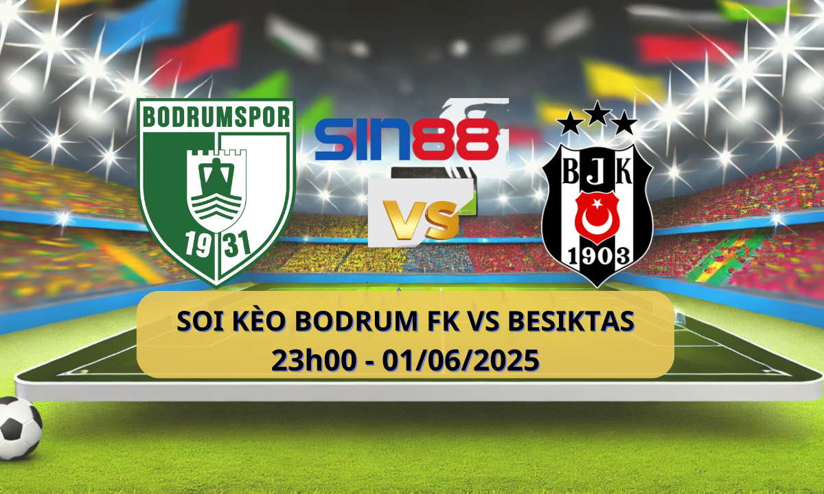 Trận đấu giữa Bodrumspor và Besiktas